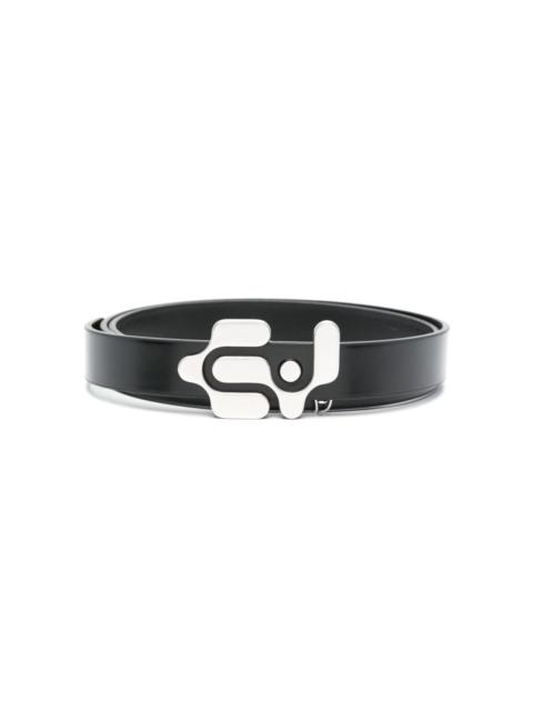 EYTYS logo-plaque leather belt