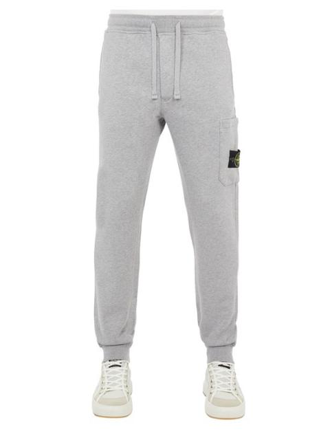 Stone Island 64551 GARMENT-DYED COTTON FLEECE  DUST MELANGE