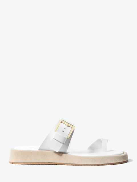 MICHAEL KORS Selah Leather Slide Sandal