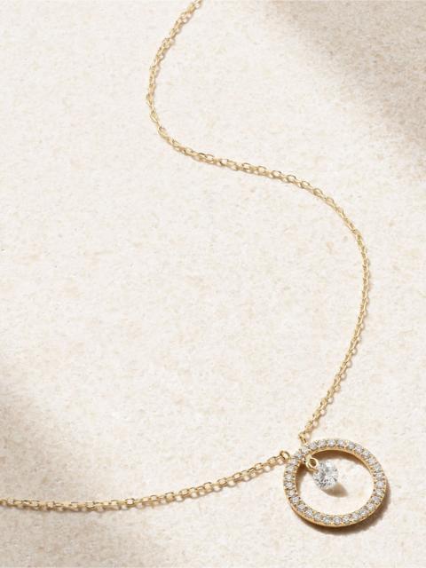 PERSÉE Comic Strip 18-karat gold diamond necklace Gold