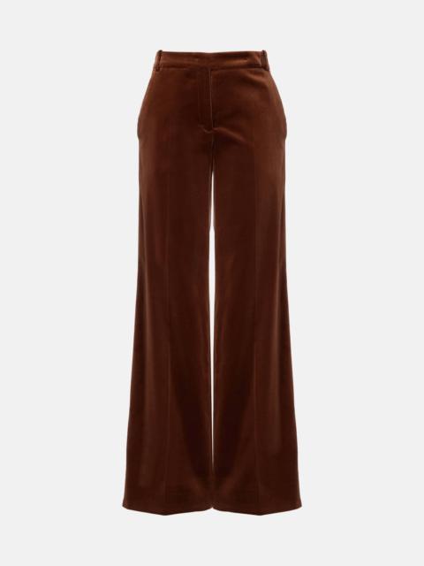 DOROTHEE SCHUMACHER Elegance Softness velvet wide-leg pants