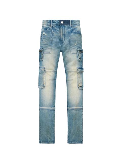 RTA Slate Cargo Skinny Jeans "Muddy Sky" MLFQD1070 B1839MDSKY