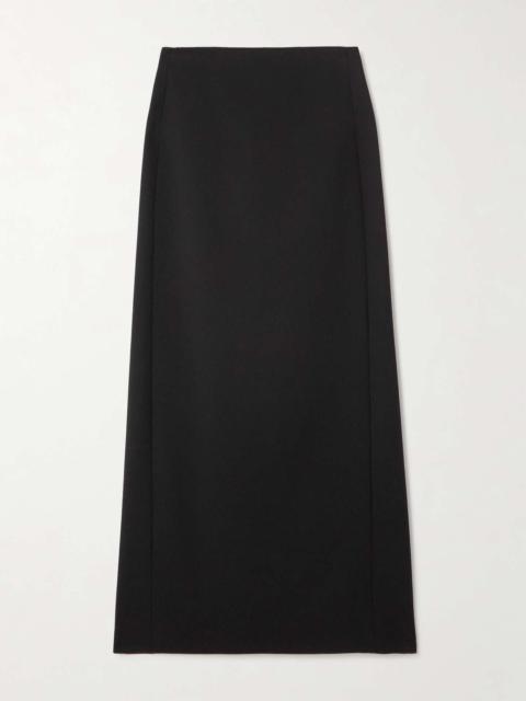Grain de poudre wool maxi skirt Black