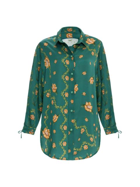 Agua by Agua Bendita Cecilia EsotÃ©rico floral-print shirt