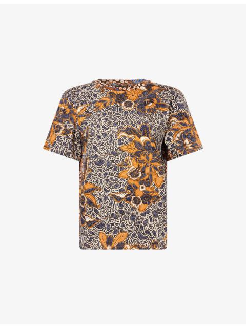 WEEKEND Max Mara Graphic Print Cotton-Jersey T-Shirt