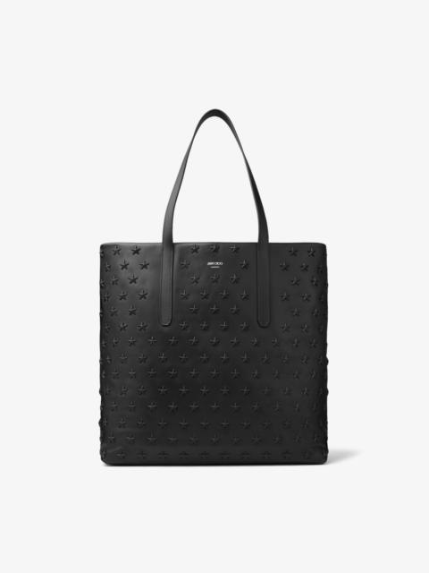Pimlico/S N/S
Black Leather Tote Bag with Stars