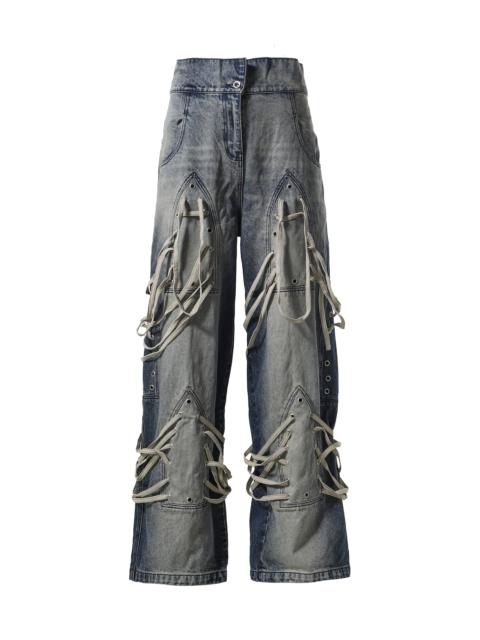 LACED STAINED GLASS FOLD DENIM / INDIGO