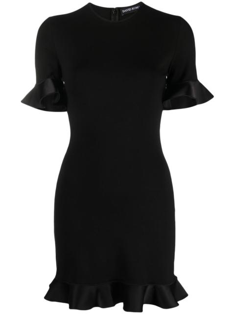 David Koma open-back ruffled minidress