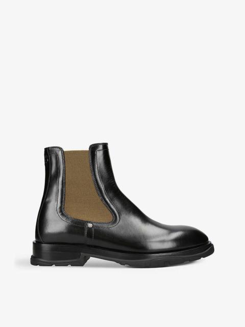Alexander McQueen Tread slim leather Chelsea boots