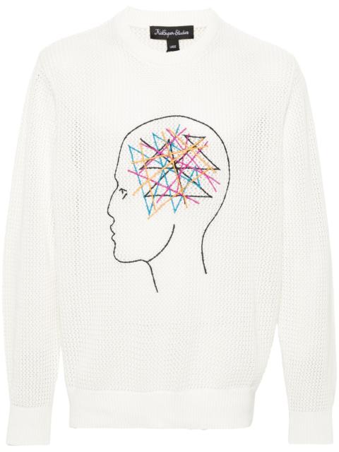 KidSuper motif-embroidered cotton jumper