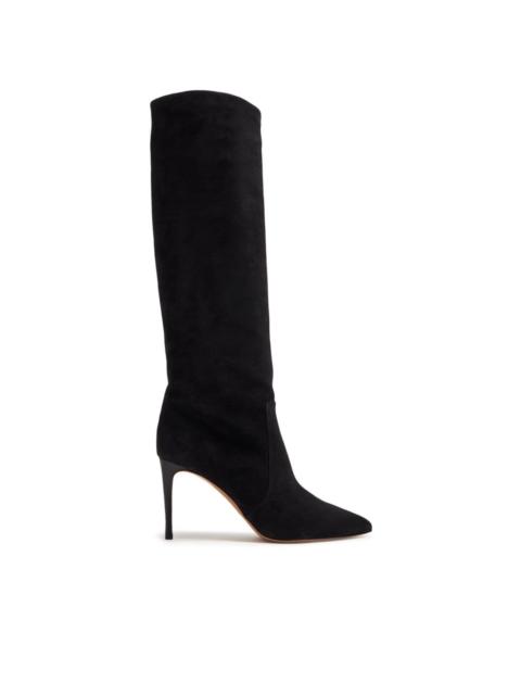 PARIS TEXAS 85mm pointed-toe leather boots