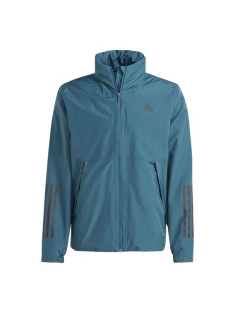 adidas BSC 3-Stripes Rain.Rdy Jacket 'Teal' IK0507