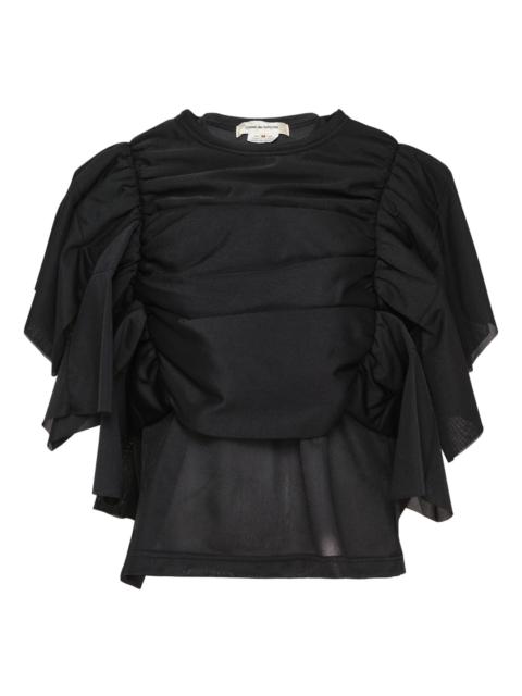 Comme Des Garçons Oversized Layered Gathered Tee