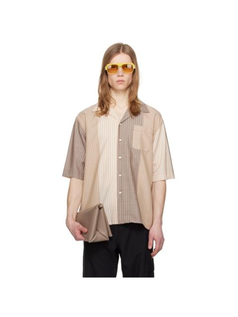 Marni Beige Striped Shirt