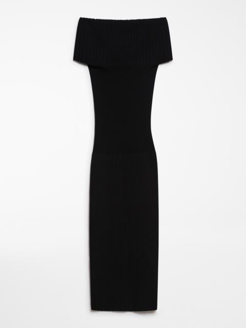 Sportmax FERITOS Off-the-shoulder knit dress