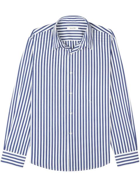 Sporty & Rich vertical-stripe long-sleeve shirt