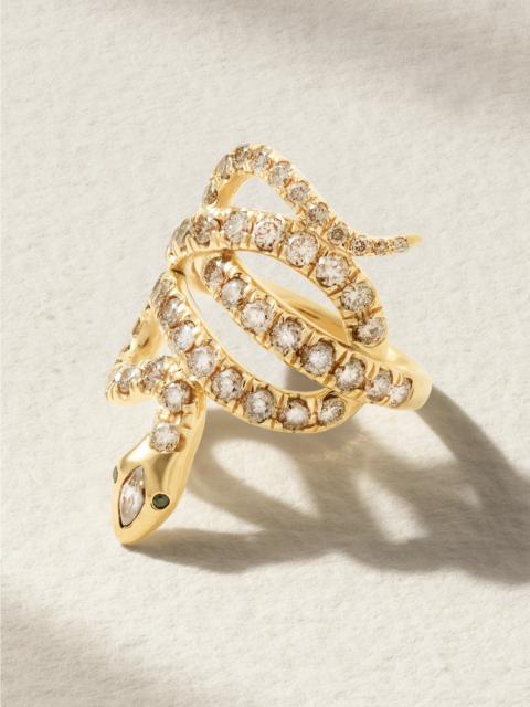 ILEANA MAKRI 18-karat Gold Diamond Ring