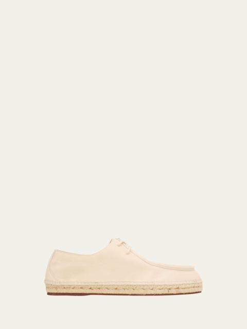 Loro Piana Men's George Walk Suede Espadrilles