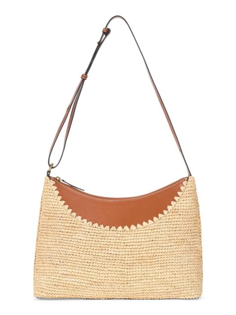 STAUD Women's Rowey Raffia Shoulder Bag - Natural Tan