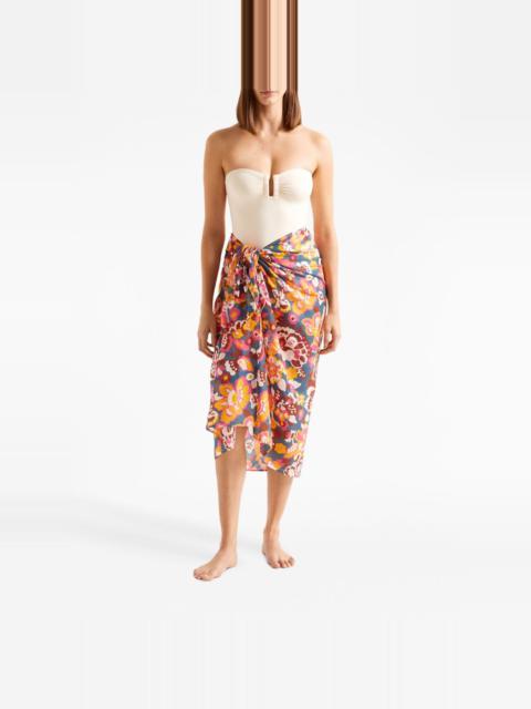 Cannelle floral-print sarong