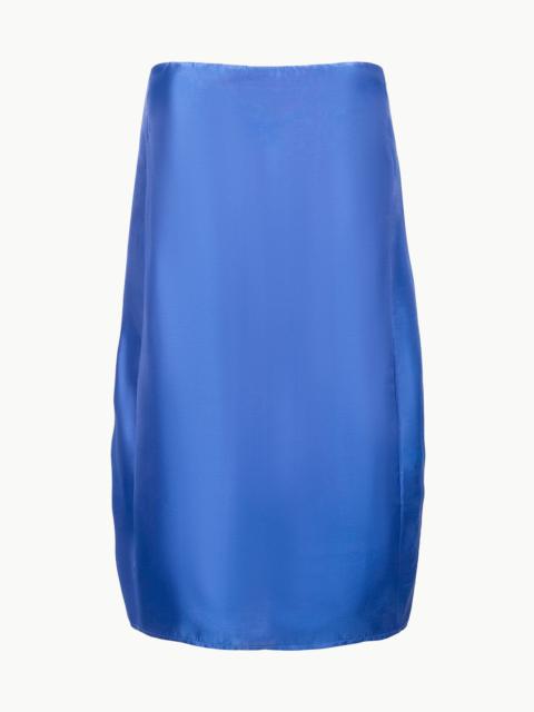STAUD STAUD LIDIA SILK DRESS DEEP SEA