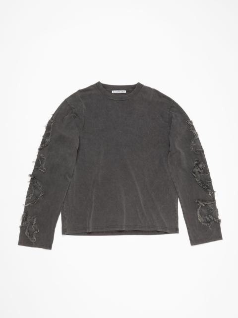 Acne Studios Logo long sleeve top - Faded black