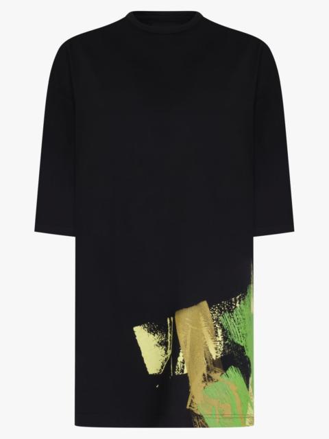 Y-3 GRAPHIC ZIP T-SHIRT | BLACK