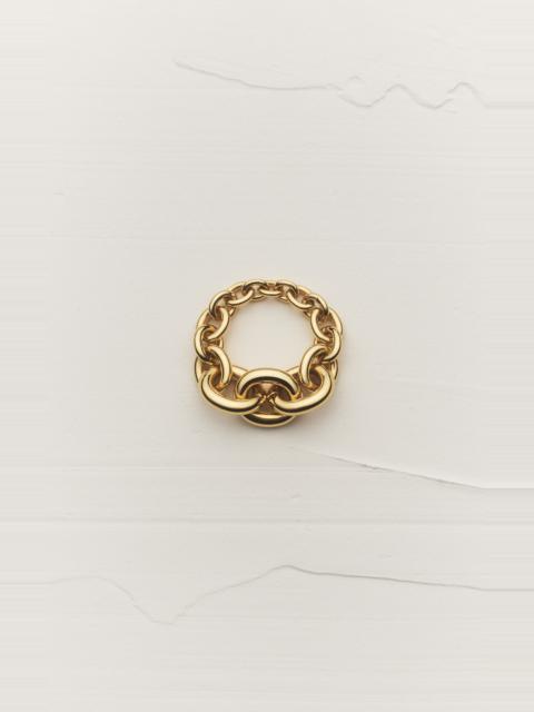 SAINT LAURENT GRADUATED CHAIN RING IN 18K YELLOW GOLD