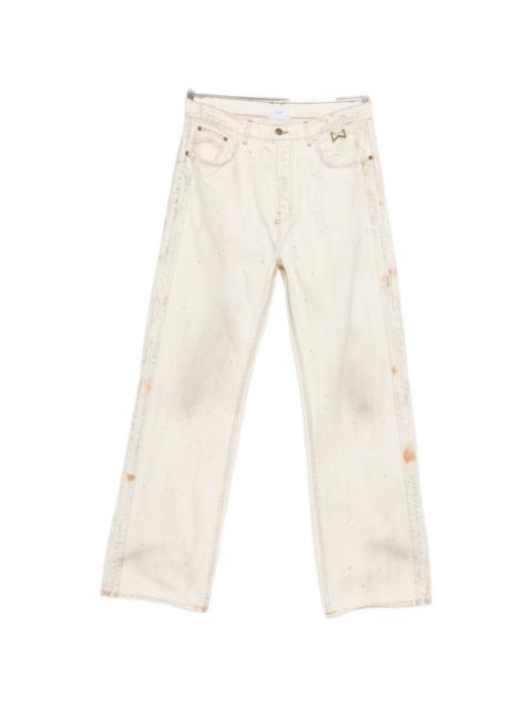 Rhude distressed straight jeans