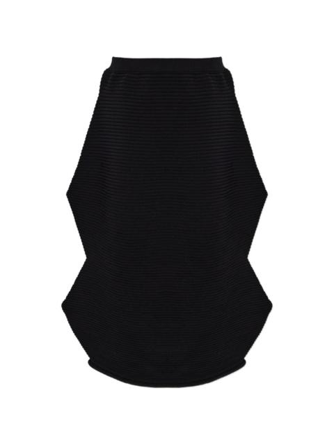 Pleats Please Issey Miyake pleated sculptural maxi skirt