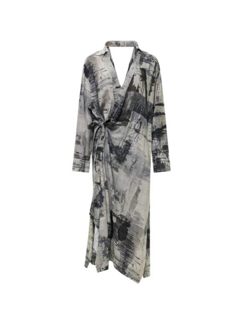 Yohji Yamamoto printed dress