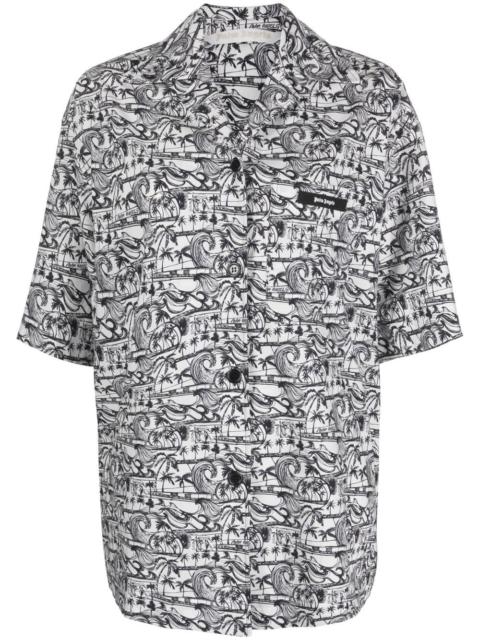 Palm Angels palm tree-print shirt