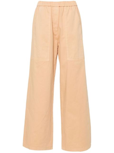 forte_forte elasticated-waistband gabardine palazzo pants