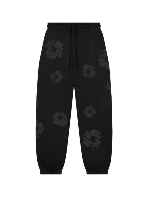 DENIM TEARS Faded Mono Cotton Wreath Sweatpants "Black" DT247