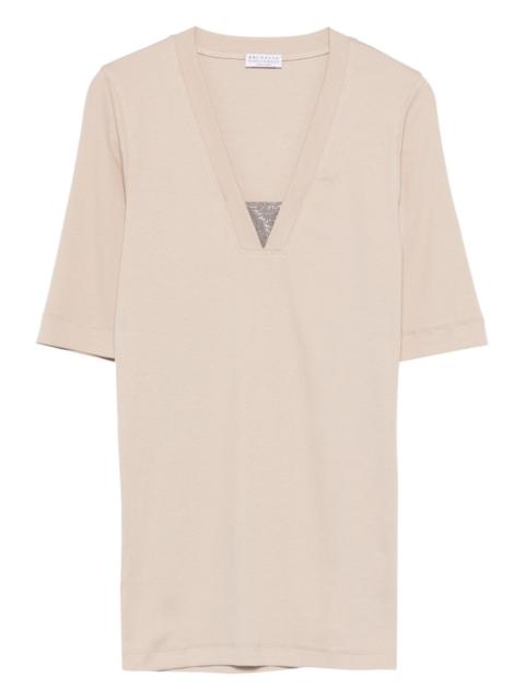 Brunello Cucinelli V-neck short-sleeve T-shirt