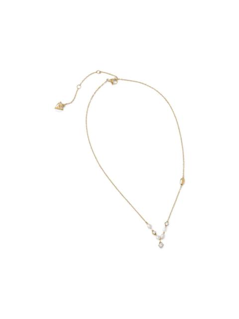 GUESS USA pearl crystal-embellished necklace