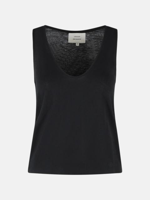 Loulou de Saison 'ALBIA' VISCOSE AND BLACK WOOL TANK TOP