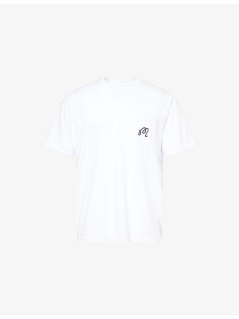 malbon Gelato Stand Patch-Pocket Cotton T-Shirt