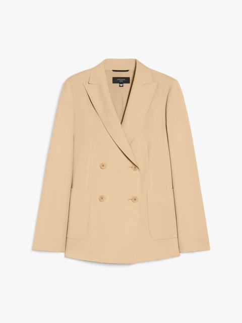 WEEKEND Max Mara NERVOSO Double-breasted blazer in stretch wool canvas