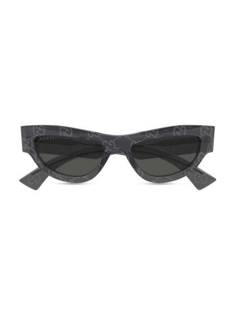 GUCCI Women's Miami Logo 53MM Cat-Eye Sunglasses - Grey