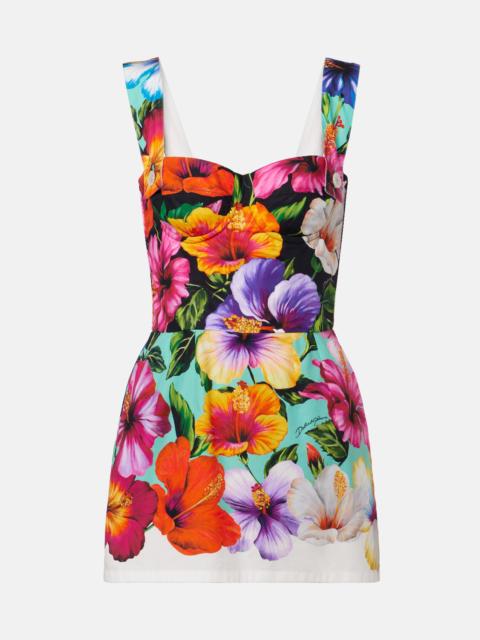 Dolce & Gabbana Floral cotton minidress