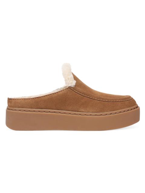 Favorite Daughter Women's Sunny Shearling Mules - Brown Sugar