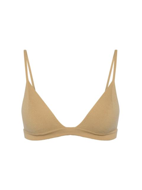 GABRIELA HEARST Vesha Knit Bra in Hay Merino Wool Cashmere