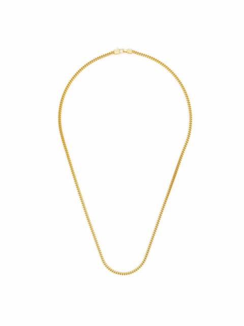 TOM WOOD Curb Chain M gold-plated sterling silver necklace