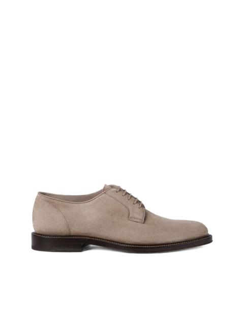 Brunello Cucinelli suede derby shoes