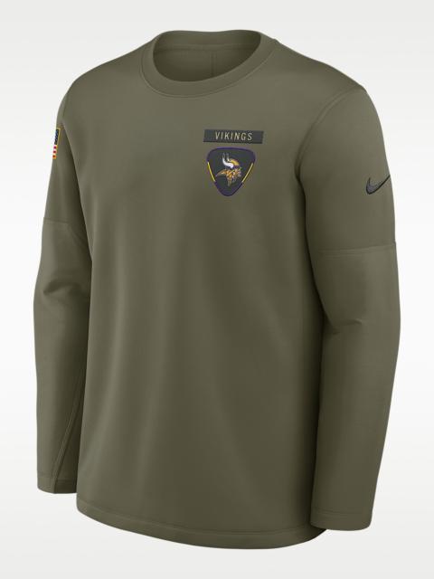 Nike Minnesota Vikings Salute to Service Sideline Triumphant Win Coach Men's Nike NFL Pullover Crew