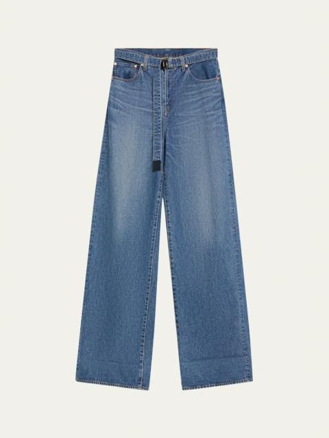 sacai Belted Denim Pants