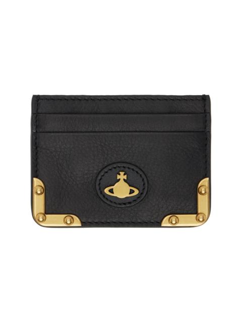Vivienne Westwood Black Flat Orb Card Holder