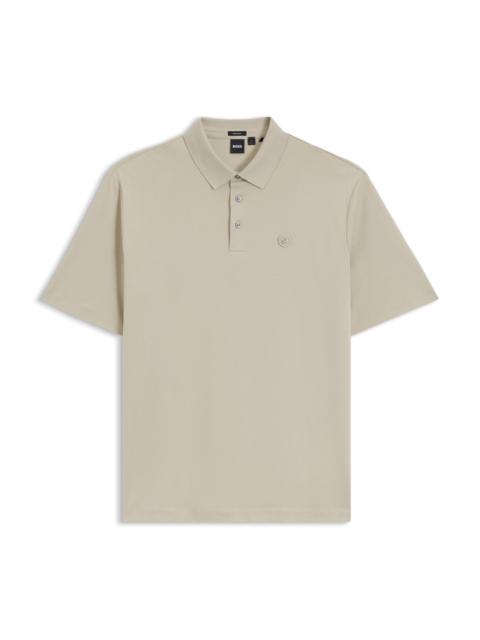 BOSS REGULAR-FIT POLO SHIRT IN MERCERIZED COTTON