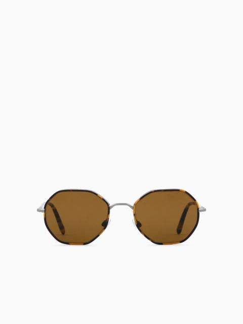 GIORGIO ARMANI Men's hexagonal sunglasses